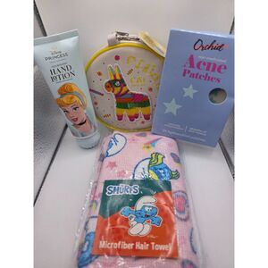 Beauty Bundle - Acne Patches, Princess Lotion, Hair Towel & Bag w/2 Lip gloss